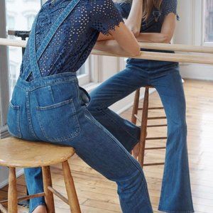 Madewell Blue Denim Women Jeans Overalls